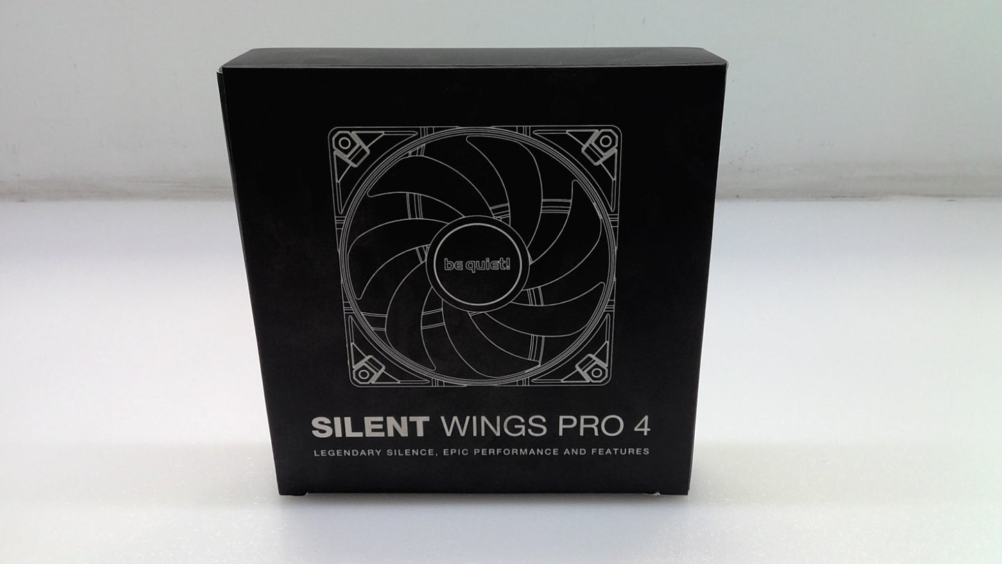 New Be Quiet 140mm Silent Wings Pro 4 Case Fan Black DC 12V 0.50A 2400RPM