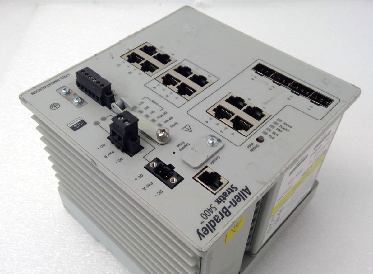 *Read* Allen Bradley Stratix 5400 1783-HMS4T4E4CGN Ethernet Switch L2 PoE+