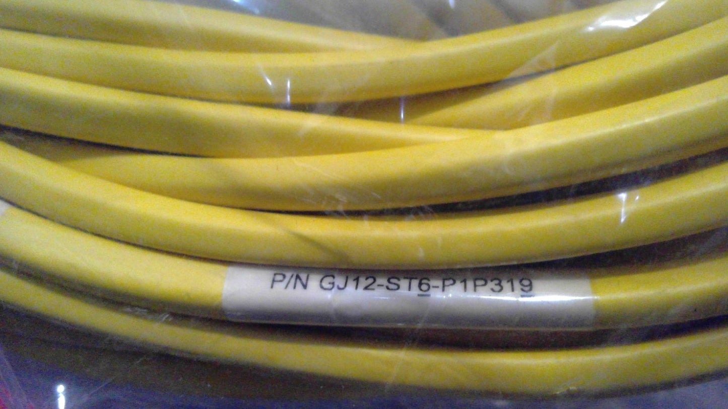 19M LC Uniboot to 6x ST Duplex Singlemode Fiber Patch Cable OFNP 12-Fiber OS2