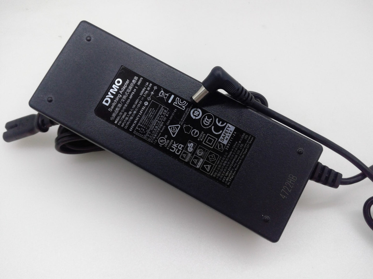 Genuine DYMO 24V 3.75A Power Switching Adapter 1738545 DSA-96PFB-24 2