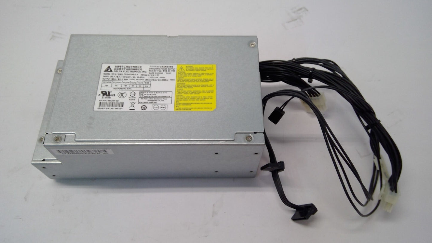 HP Z4 G4 465W Power Supply DPS-465AB-3 851381-001 100% Tested