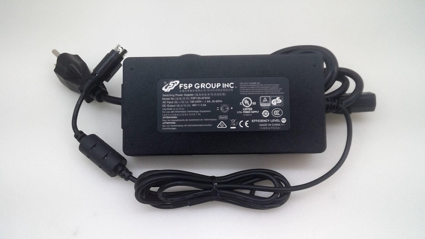 Original FSP 48V 2.5A 120W Power Supply FSP120-AFAN3 3-Pin Power Adapter