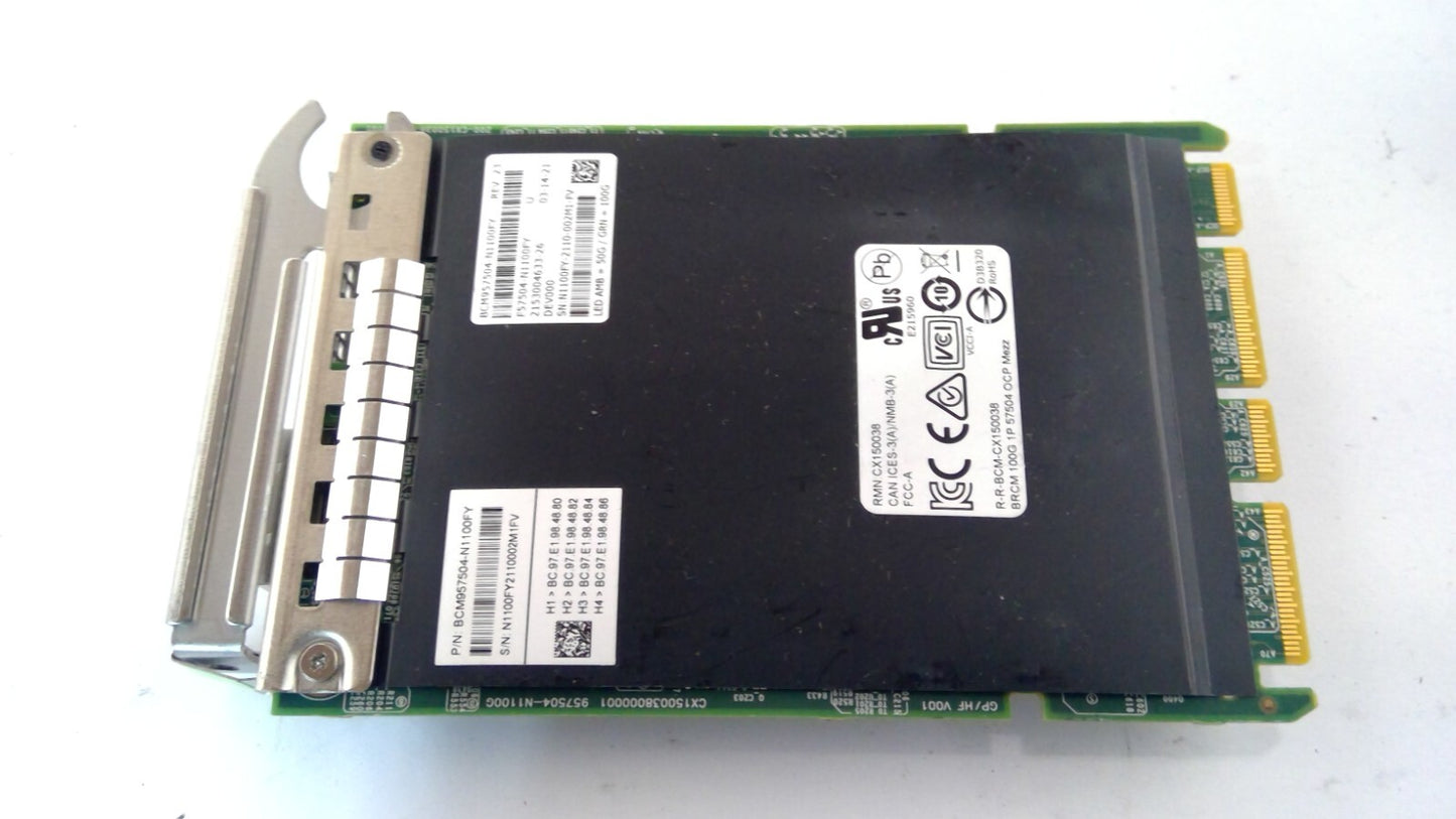 BROADCOM 100GbE OCP 3.0 ETHERNET ADAPTER NetXtreme E 100Gbps  BCM957504-N1100FY