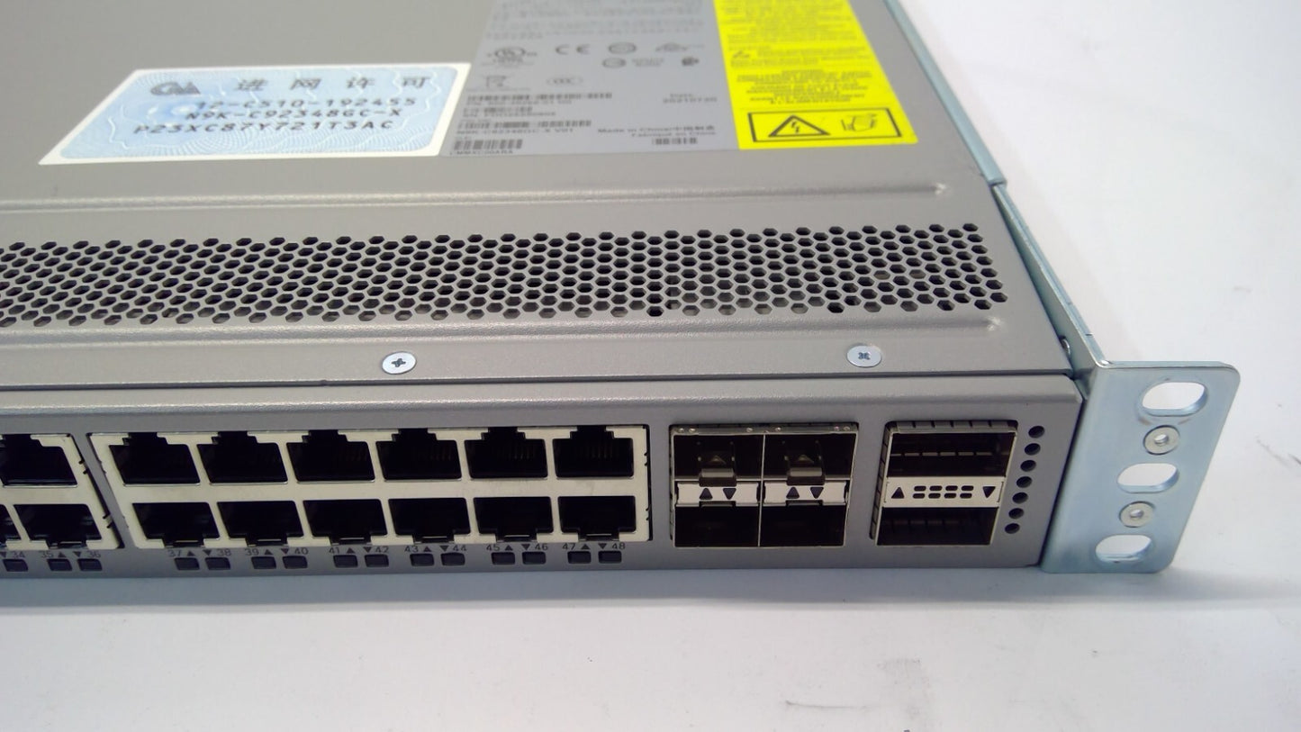 Cisco N9K-C92348GC-X Nexus 9200 48-Port 1G & 4-Port 10/25G Switch