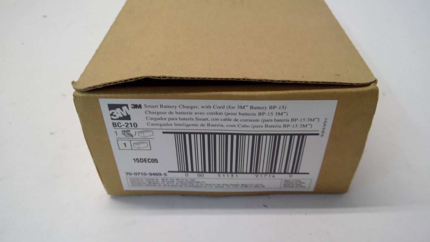 3M BC-100 Smart Battery Charger BC-210 Adapter for Breath Easy BP-15 Battery