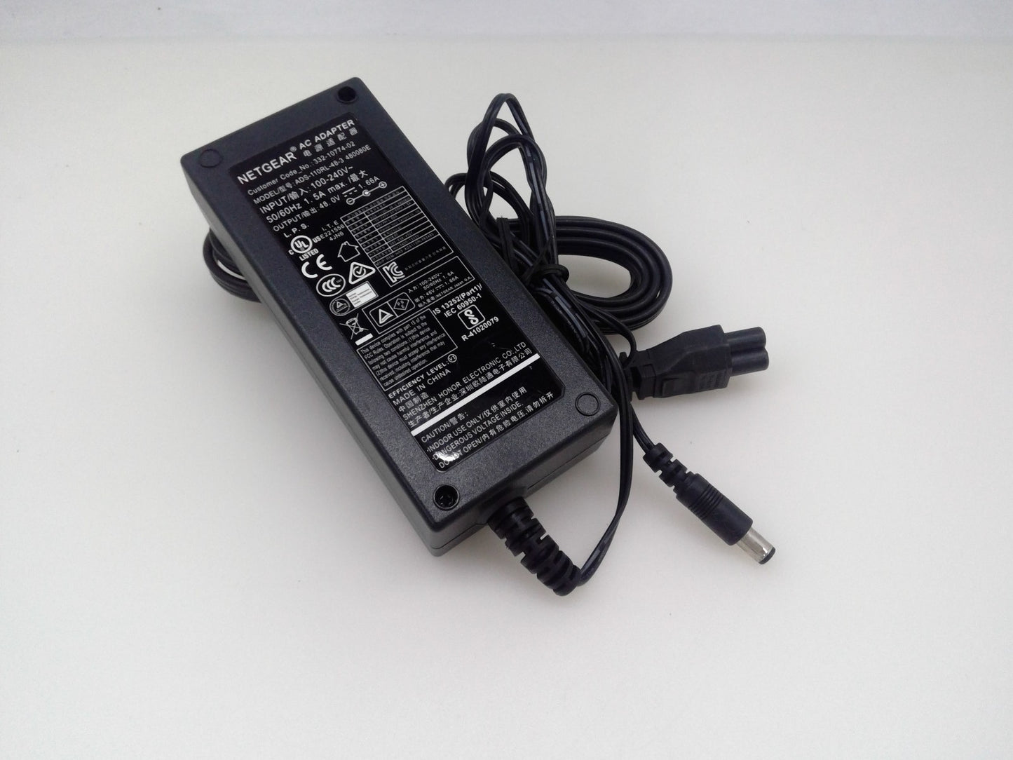 Genuine NETGEAR ADS-110RL-48-3 480080E Power AC Adapter 48V 1.66A 6.5*3.5mm