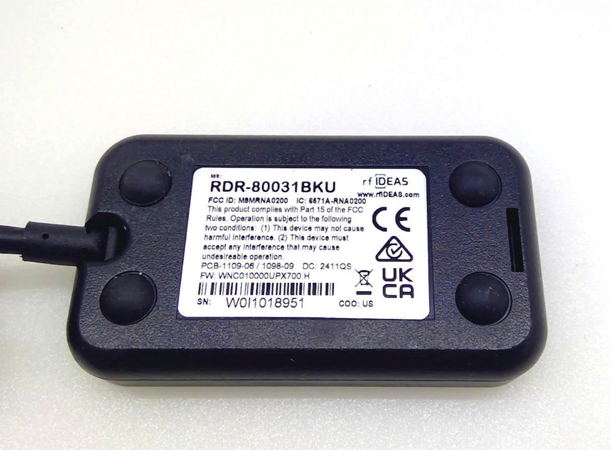 rf IDEAS WAVE ID Plus RDR-80031BKU USB RFID Proximity Card Reader