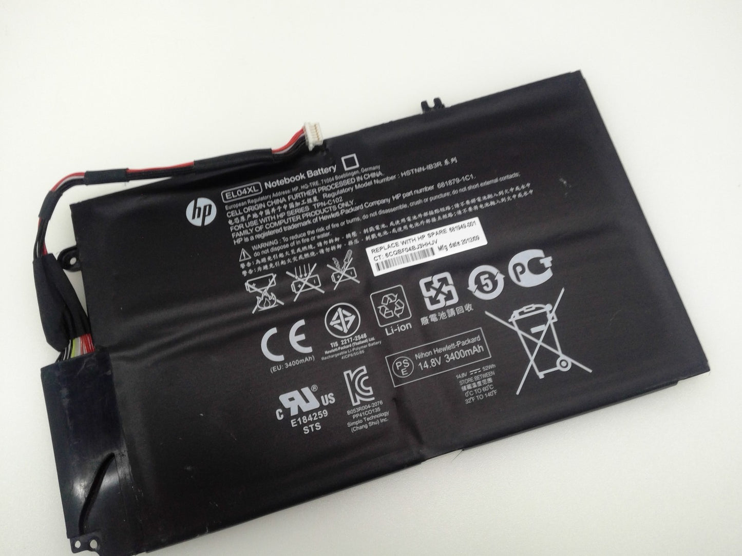 OEM EL04XL Battery For HP ENVY TPN-C102 HTSNN-UB3R IB3R HSTNN-IB3R TPN-C102