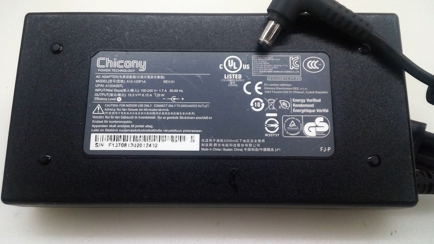 Original Chicony 19.5V 6.15A 120W A12-120P1A for MSI GF63 8RD-223US MS-16R1