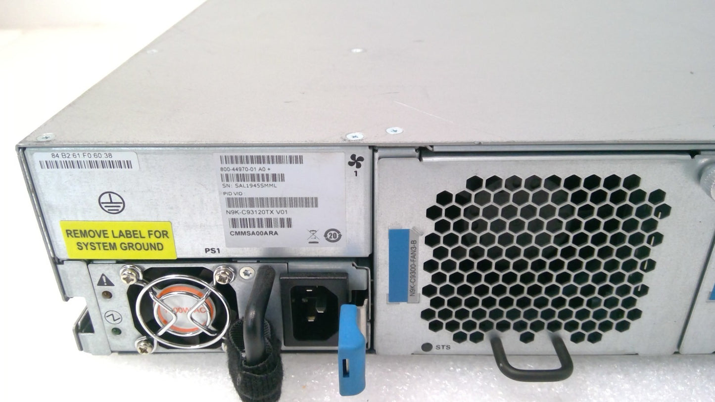 Cisco Nexus N9K-C93120TX SWITCH 96 Port 10GBASE-T 10Gb 6Port 40GBASE