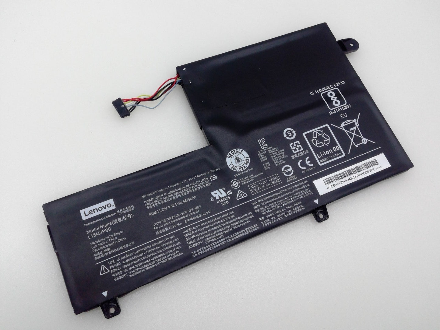 OEM L15M3PB0 52.5Wh 11.25V Battery for Lenovo Yoga 510-14IKB 80VB Flex 4-1435