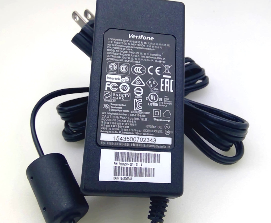 Genuine Verifone PWR258-001-01-A SM09003A 9.3V 4A 37W AC Power Adapter