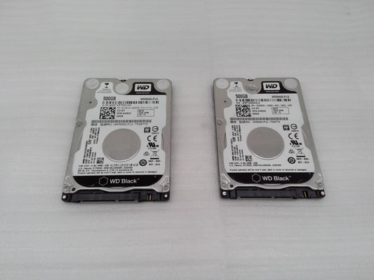 Lot of 2 Western Digital Black WD5000LPLX 500GB 2.5″ 7200 RPM SATA HDD