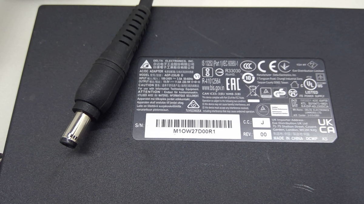 Genuine Delta Acer 230W Laptop Charger ADP-230JB D 19.5V 11.8A 5.5x2.5mm