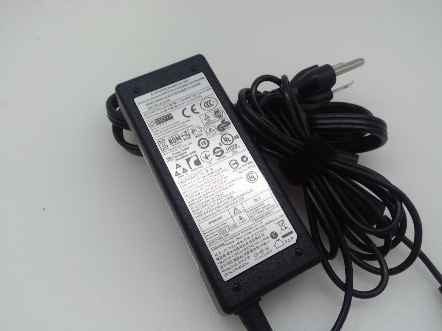Chicony 19V 3.16A 60W AC Laptop Charger Adapter For Samsung CPA09-004A AD-6019R