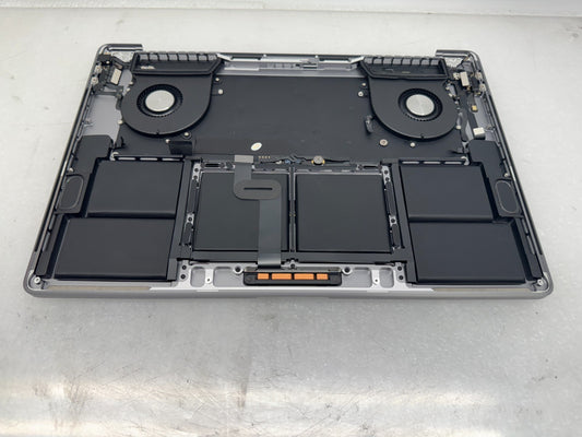 Apple MacBook Pro16” A2141 2018/ 2019 Palmrest Top Case Keyboard Gray w/ Battery