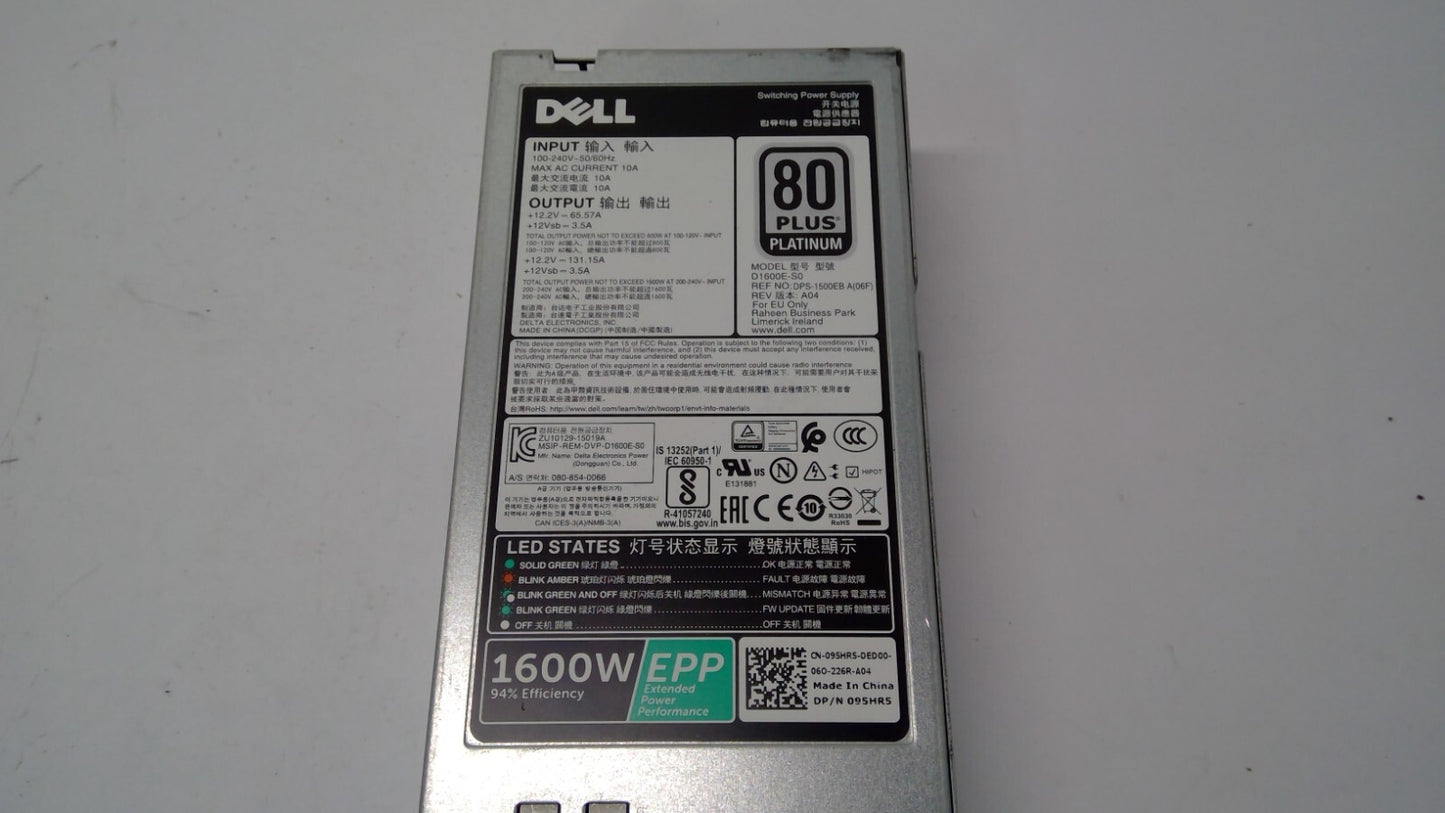 *LOT OF 2* Dell Precision R7920 1600W 80 Plus Platinum D1600E-S0 Power Supply