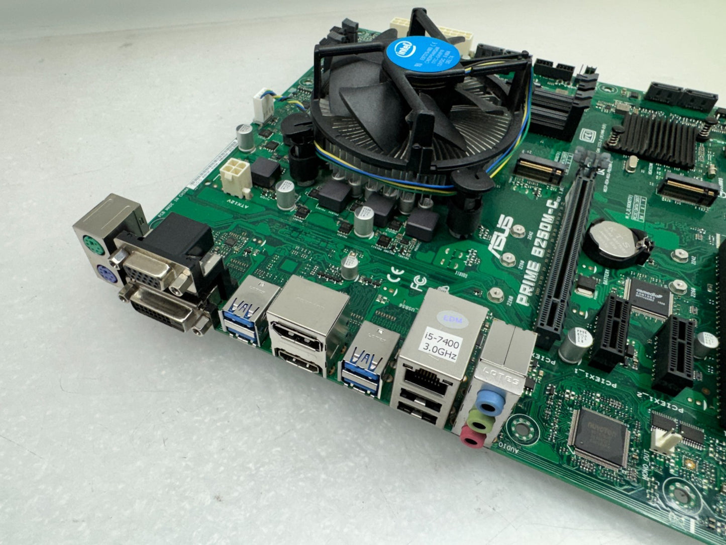 ASUS PRIME B250M-C micro ATX Motherboard +Intel core i5-7400@3.0GHz CPU/FAN