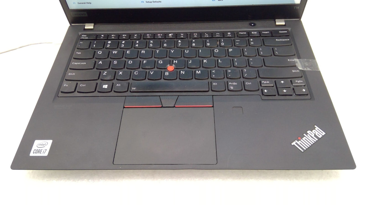 ThinkPad T14 Gen 1 14" Laptop i7-10510U@1.8GHz 16GB RAM B20/B22 No HDD *READ*