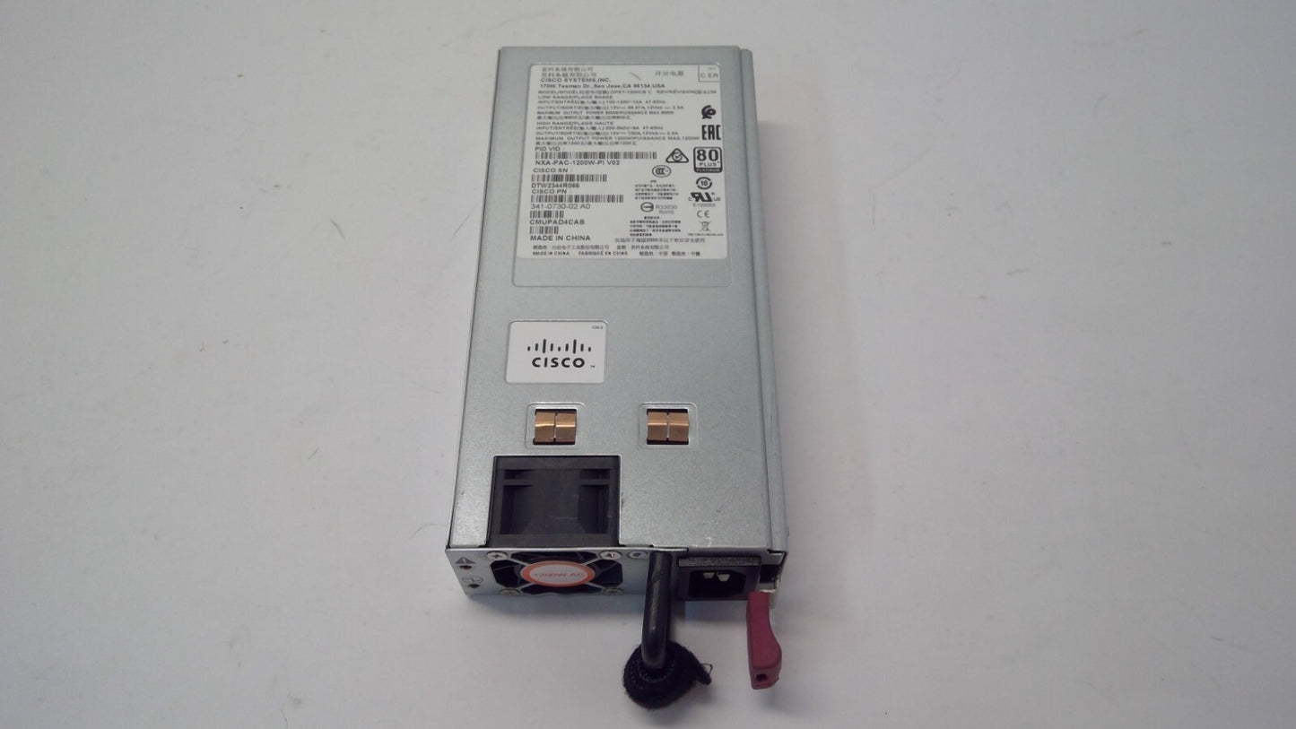 Cisco NXA-PAC-1200W-PI DPST-1200CB 1200W Power Supply 341-0730-02 *READ*
