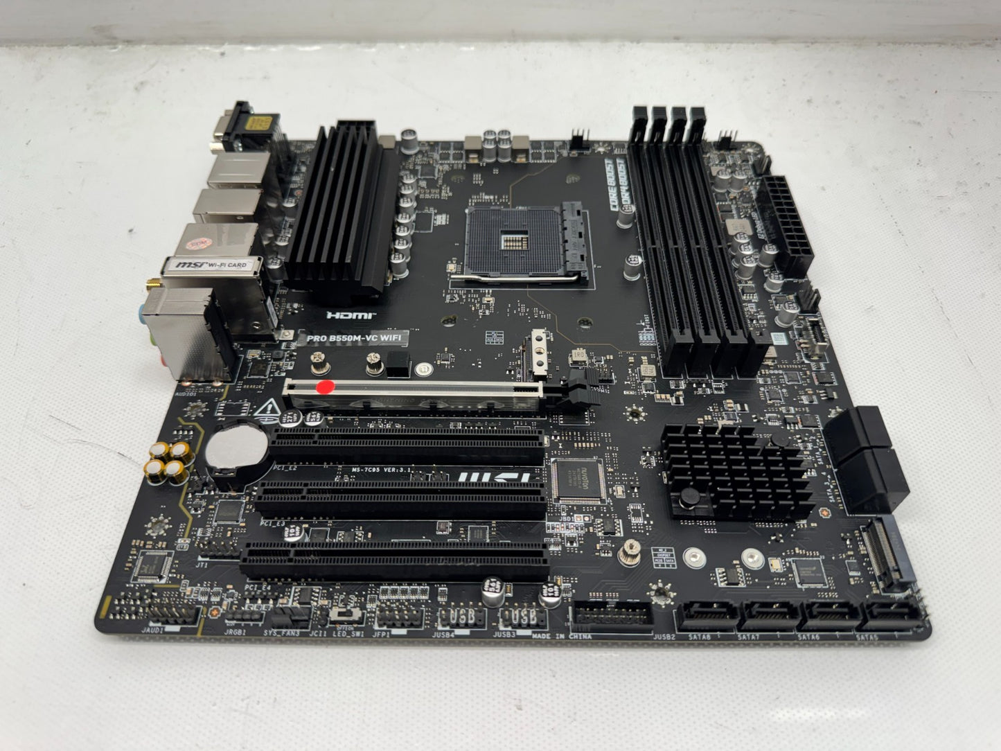 MSi Pro B550M-VC WiFi AMD Socket AM4 DDR4 MATX  Motherboard *READ*