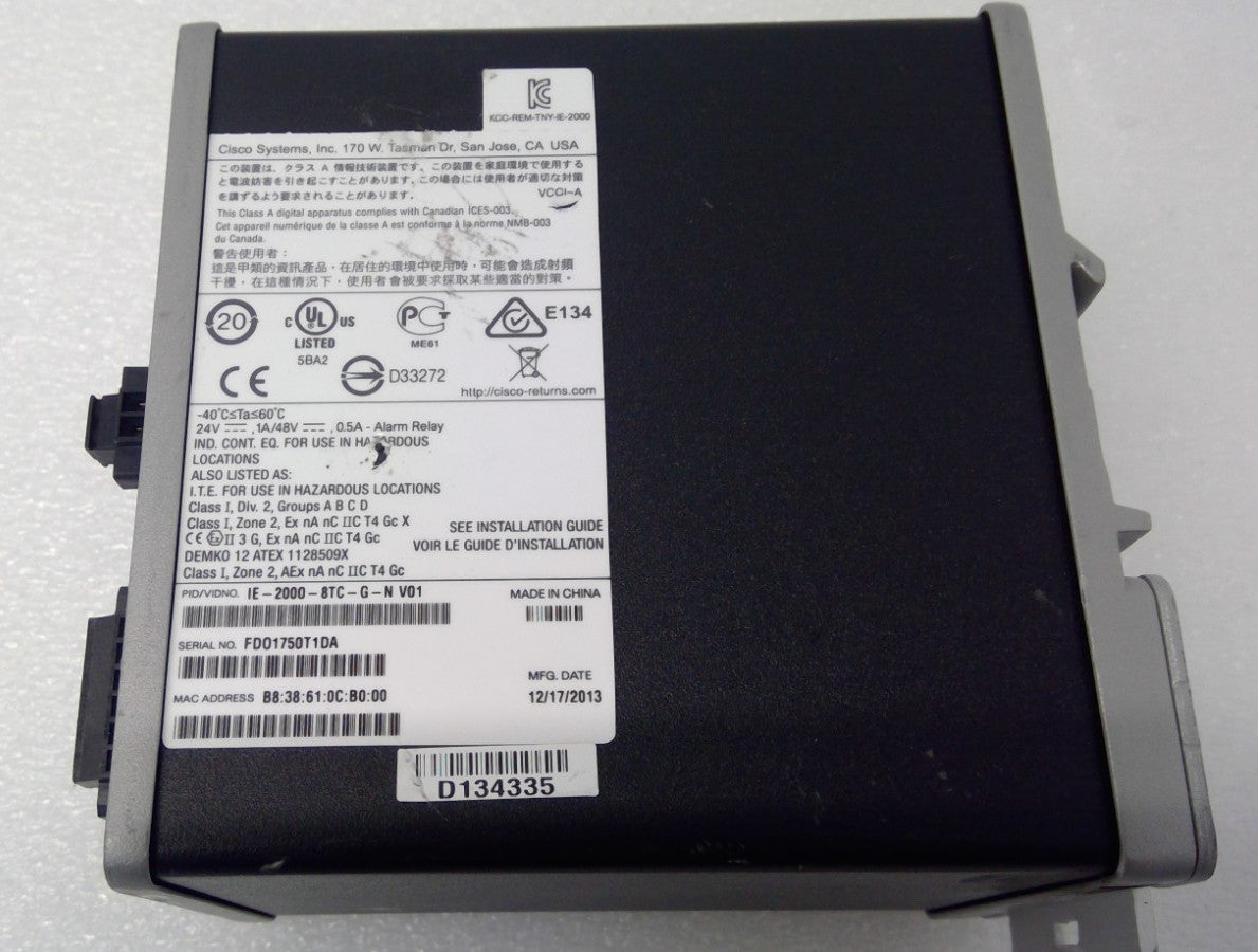 *Read* Cisco IE-2000-8TC-G-N 8 Port Rail Mountable Network Switch