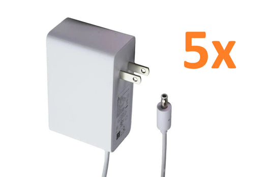 Lot of 5 - Delta 12V 5A AC/DC Adapter ADH-60BW B Power Supply 60W Charger White