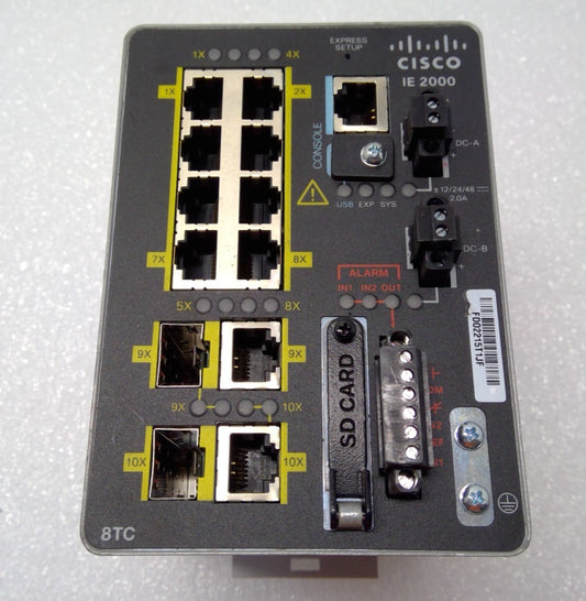 Cisco IE-2000-8TC-B V01 8-Port Industrial Ethernet Switch