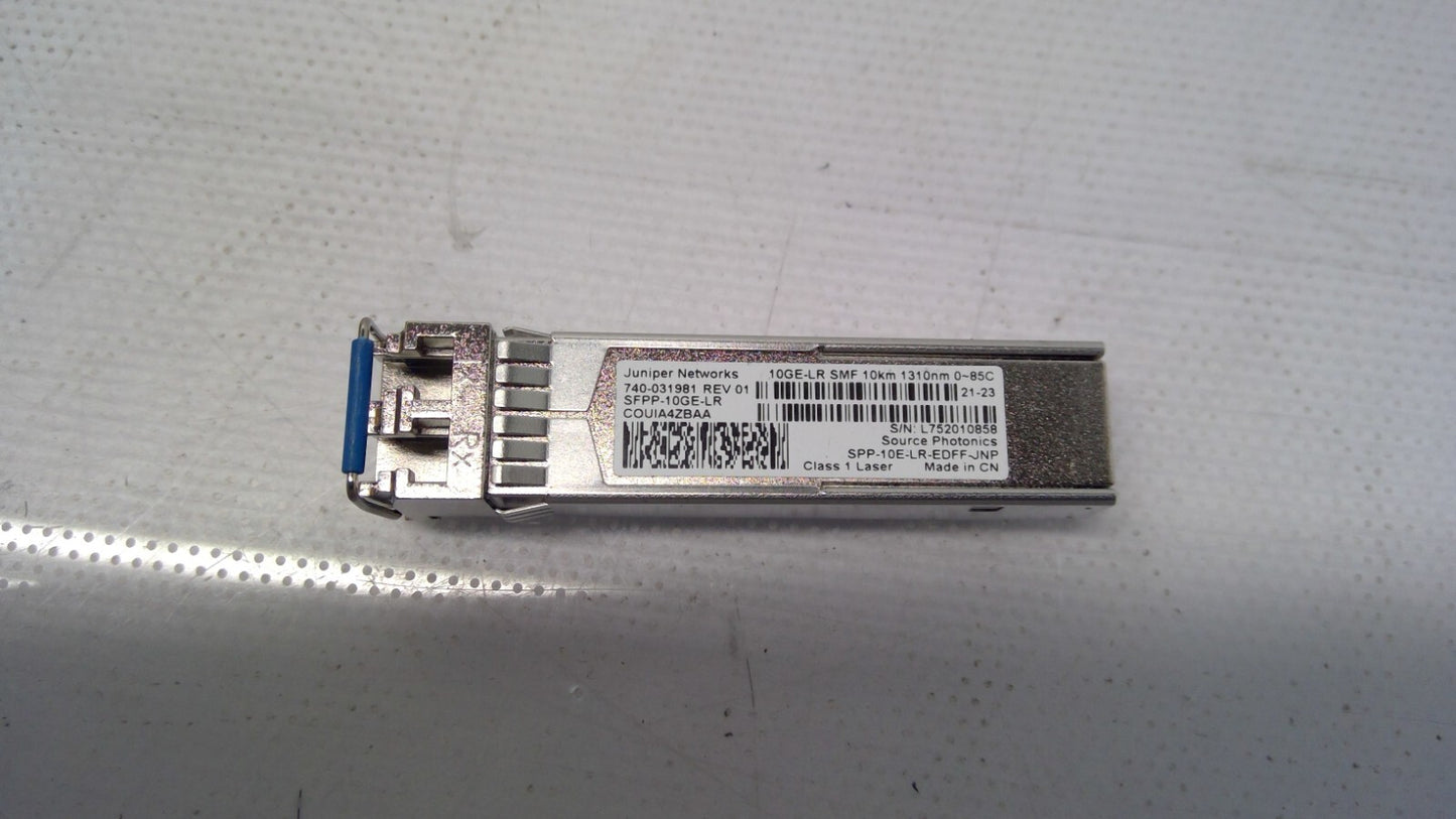 Juniper 740-031981 SFPP-10GE-LR 10GE-LR 10KM 1310MM SFPP-10E-LR-EDFF-JNP