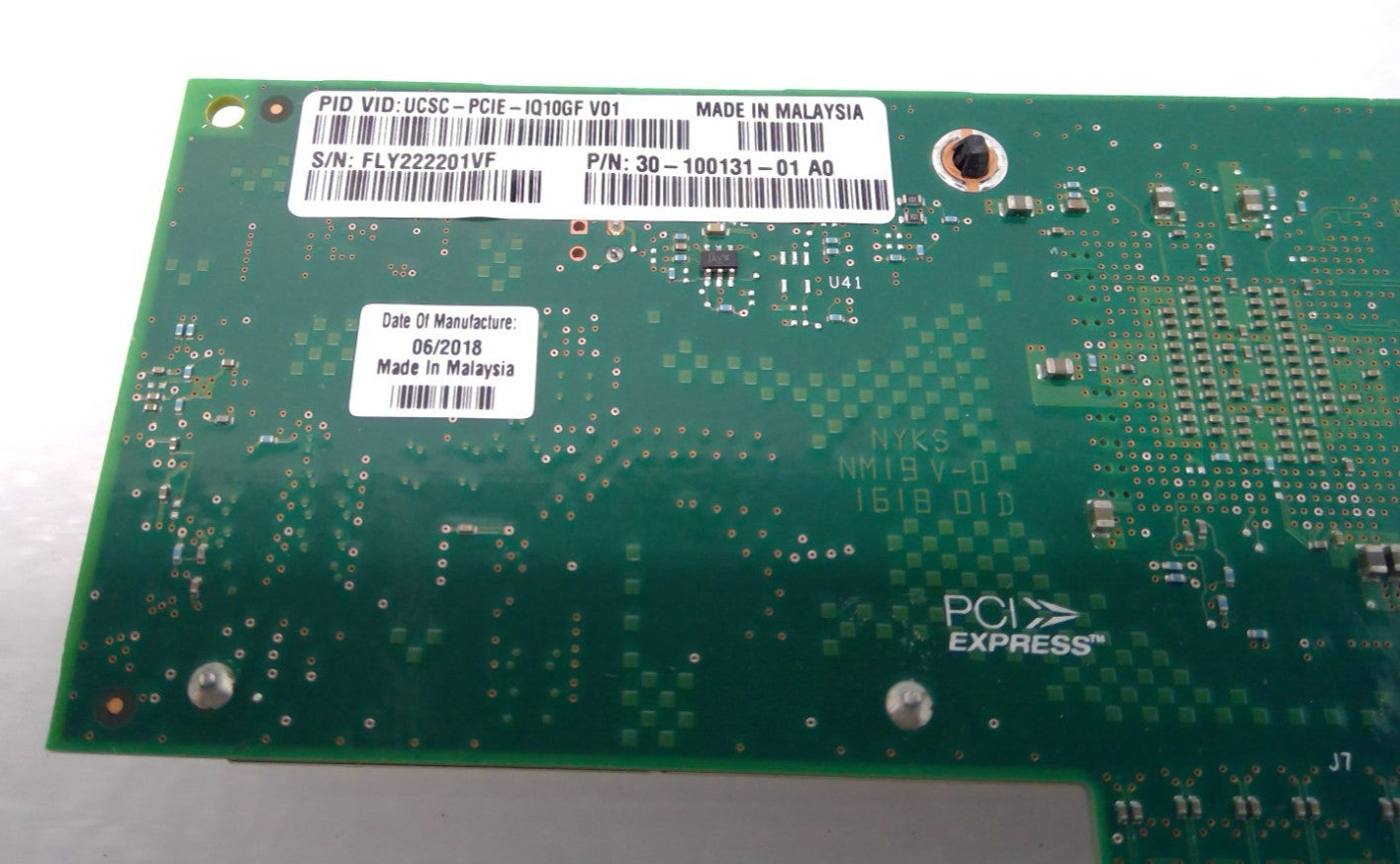 Cisco X710-DA4 Quad-Port 10GB SFP+ PCIe X8 Server Network Card  30-100131-01