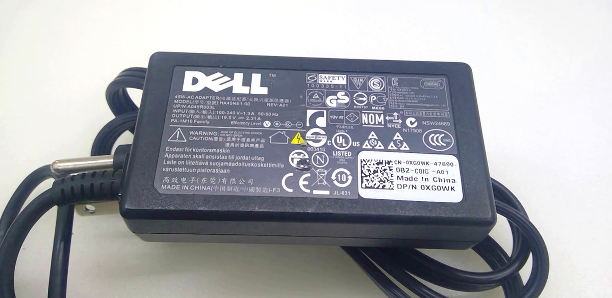 Genuine Dell HA45NE1-00 45W 19.5V 2.31A AC Adapter Laptop Charger w/ Cord