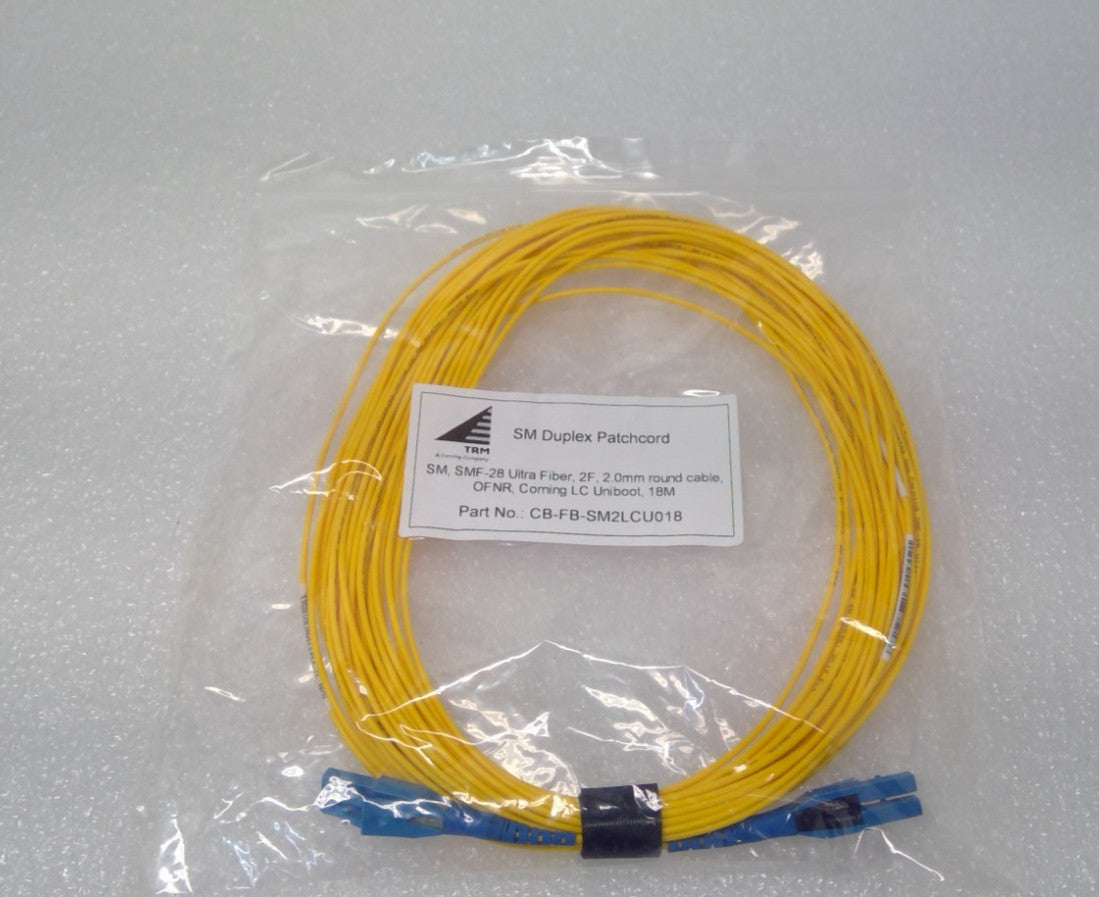 QTY 10 SM Duplex Patchcord CB-FB-SM2LCU014 SMF-28 Ultra Fiber 2F Corning Uniboot