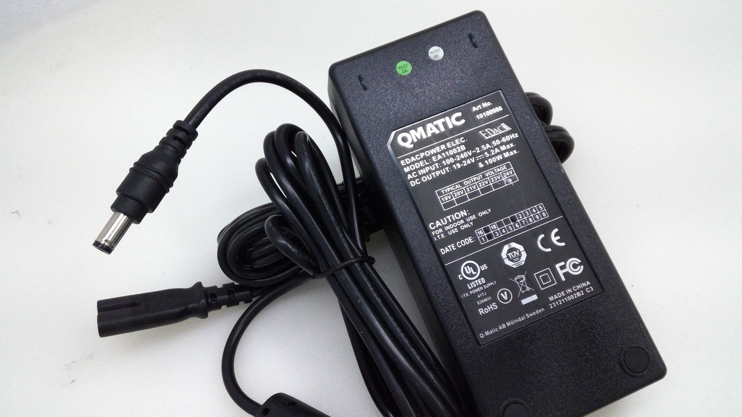 Edac Edacpower Elec. EA11002B 5.5*2.1mm 19-24V 5.2A MAX 100W Adapter Charger
