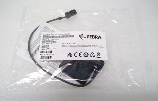 NEW Genuine Zebra CBL-WS5X-ANTR9S-01 WS50 UHF RFID External Antenna Cable 210mm