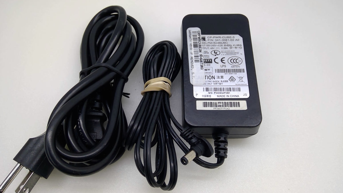 Genuine Cisco CP-PWR-CUBE-3 PSA18U-480 48V 0.38A Power Adapter 7900 IP Phones