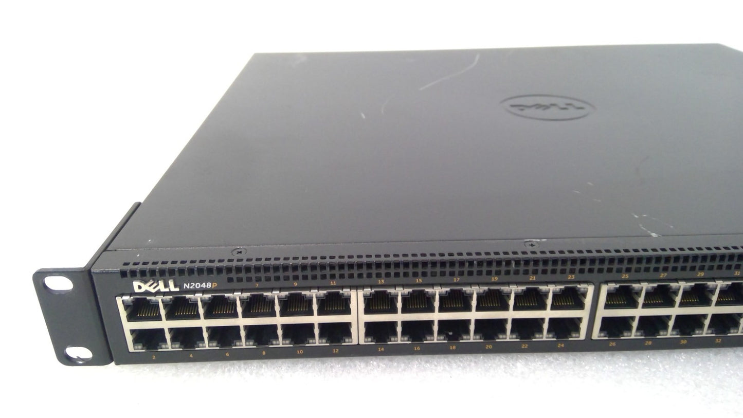 Dell N2048P Managed L2+ Switch 48 PoE+ Ethernet Ports & 2x 10Gb SFP+