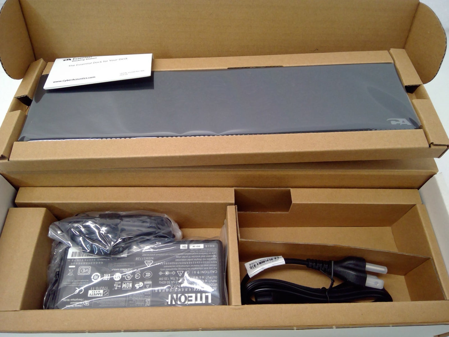 NEW Cyber Acoustics DS2000 USB-C Laptop Docking Station Dual 4K Ethernet DP HDMI