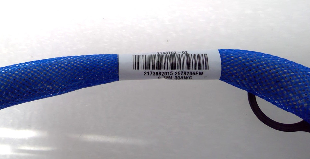 Molex 0.39m DAC High Speed PEIe CDFP x16 Connector Cable 30AWG 1143703-02 Blue