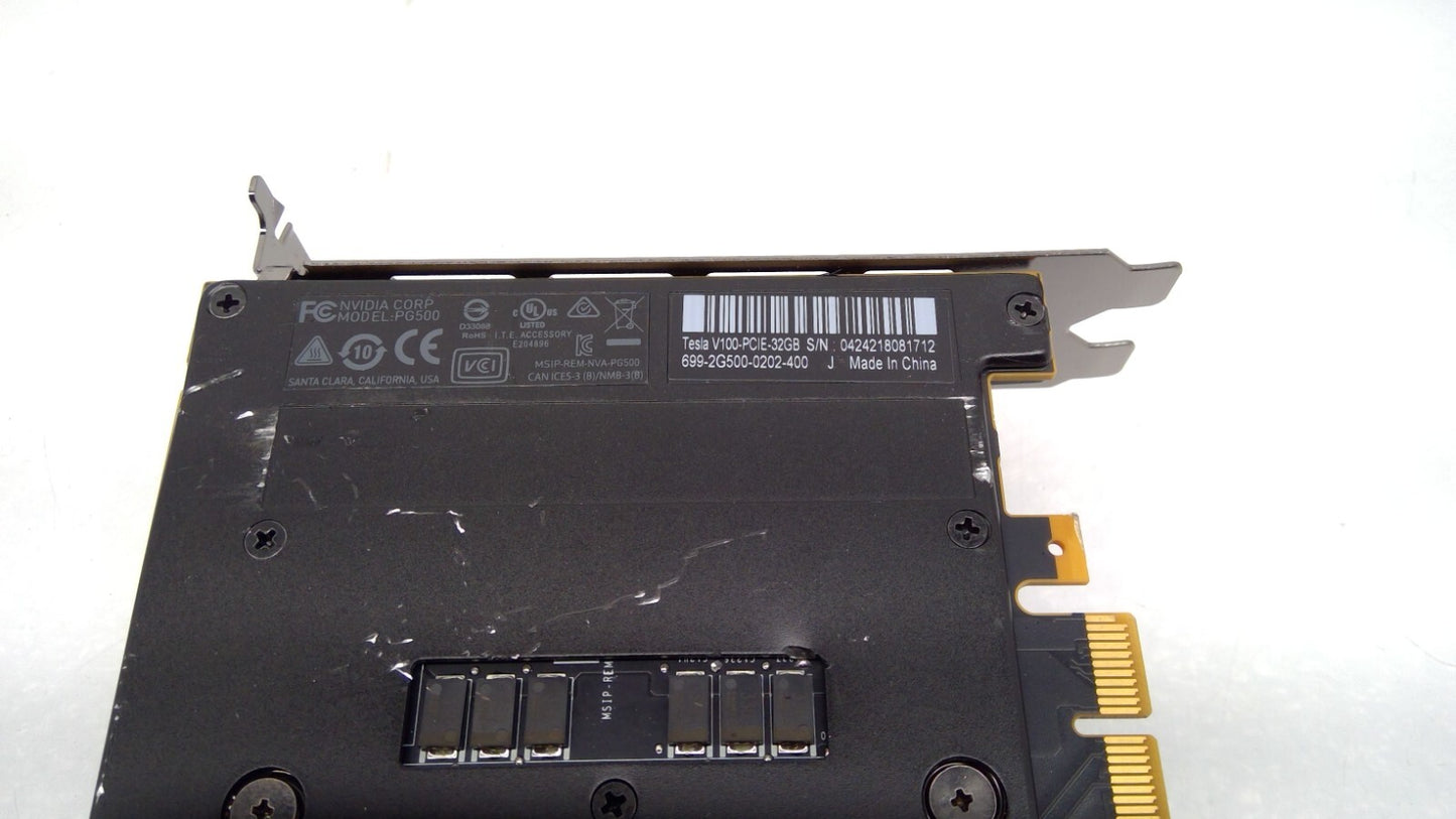 Dell T39XP NVIDIA Tesla V100 Volta GPU Accelerator 32GB Graphics Card w/Bracket