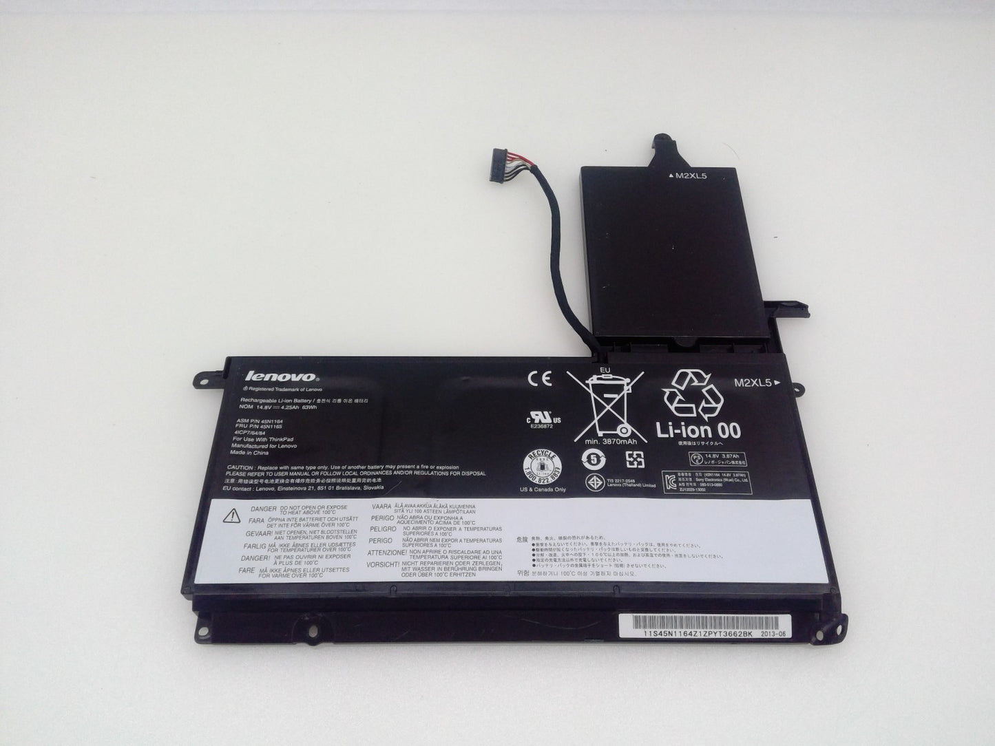 Genuine 45N1164 45N1165 45N1166 Battery for Lenovo ThinkPad S5-S530 S531 S540