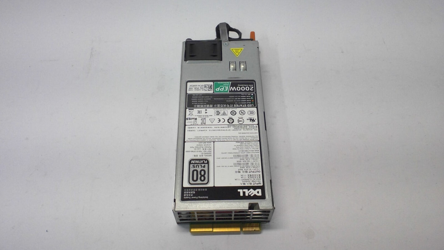 GENUINE Dell PowerEdge FX2 2000W EPP Hot Plug Power Supply Z2000E-S1 / S0 =Read=