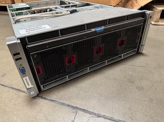 HPE DL580 Gen 9 Server 4 BAY 2.5" 4x1500W Barebone *Missing top Cover*