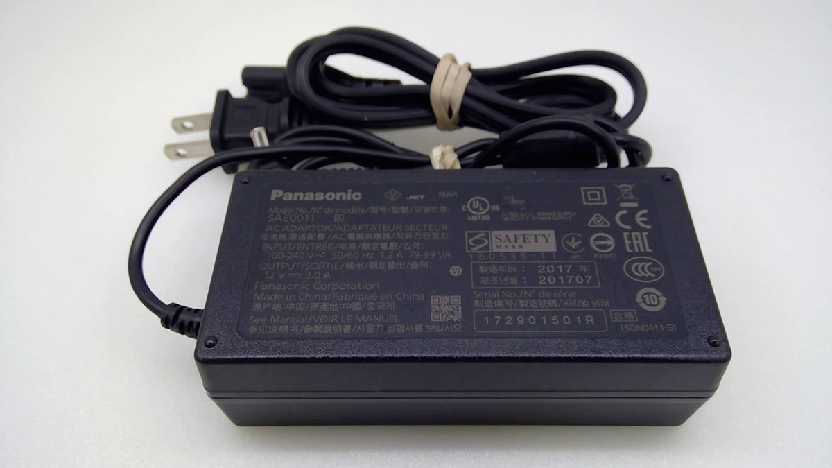 Genuine Panasonic SAE0011 12V 3A 36W AC Adapter Camcorder Power Supply