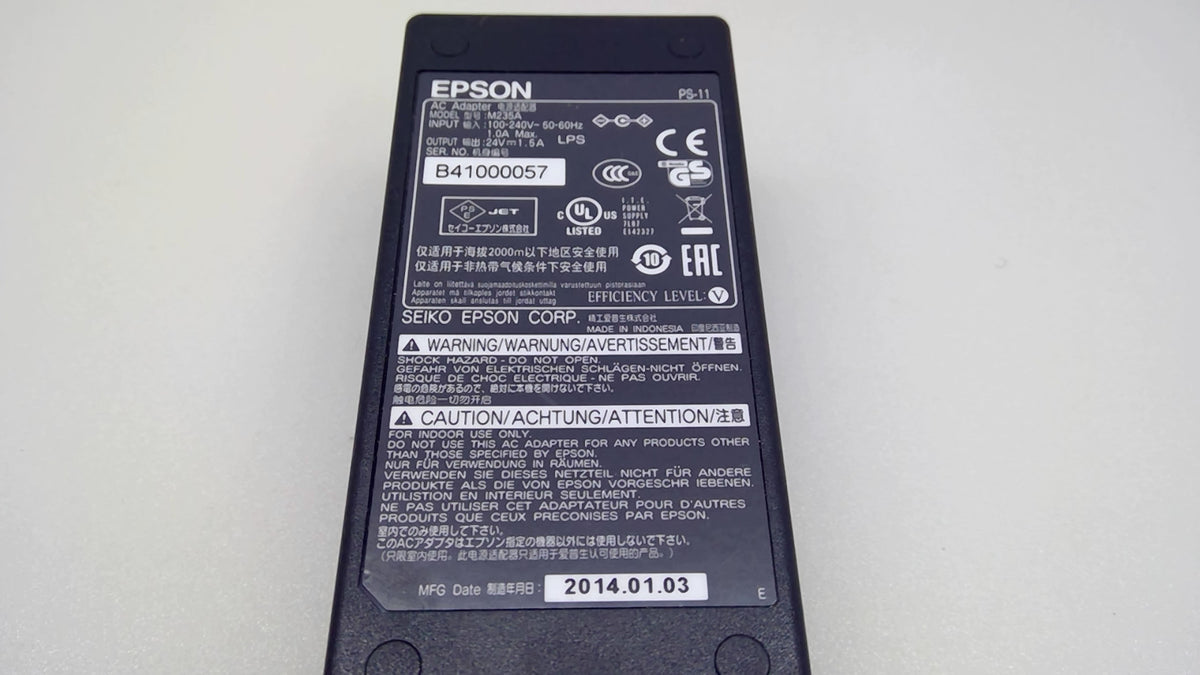 Genuine Epson PS-11 M235A 24V 1.5A 36W AC Adapter for TM-P60II
