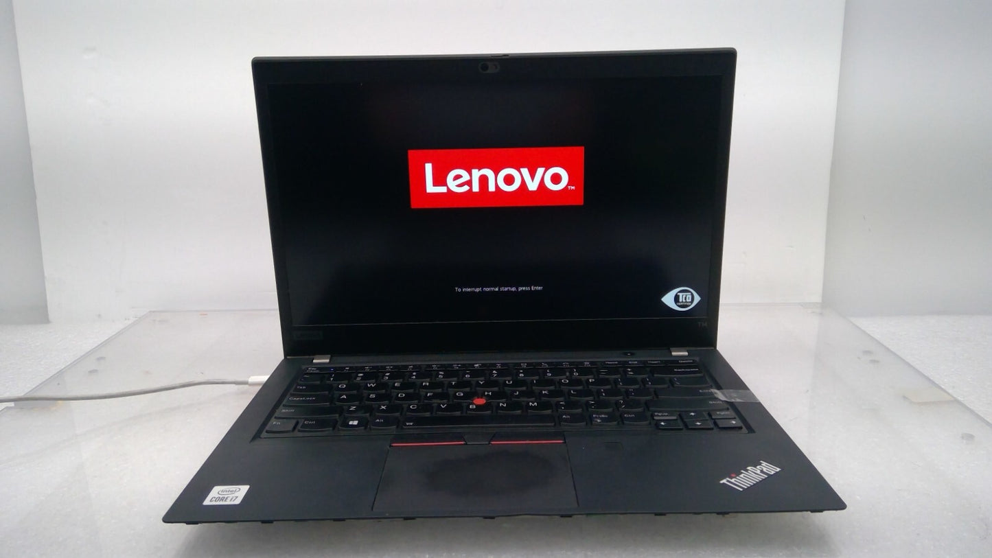 ThinkPad T14 Gen 1 14" Laptop i7-10510U@1.8GHz 16GB RAM B20/B22 No HDD *READ*