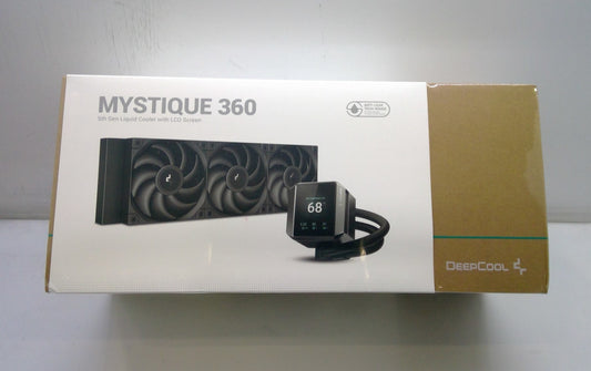 DeepCool Mystique 360 AIO Liquid CPU Cooler ARGB LCD Screen Intel AMD Sealed New