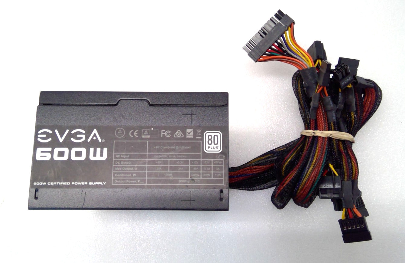 EVGA 600W 80 Plus ATX Power Supply | 100-W1-0600