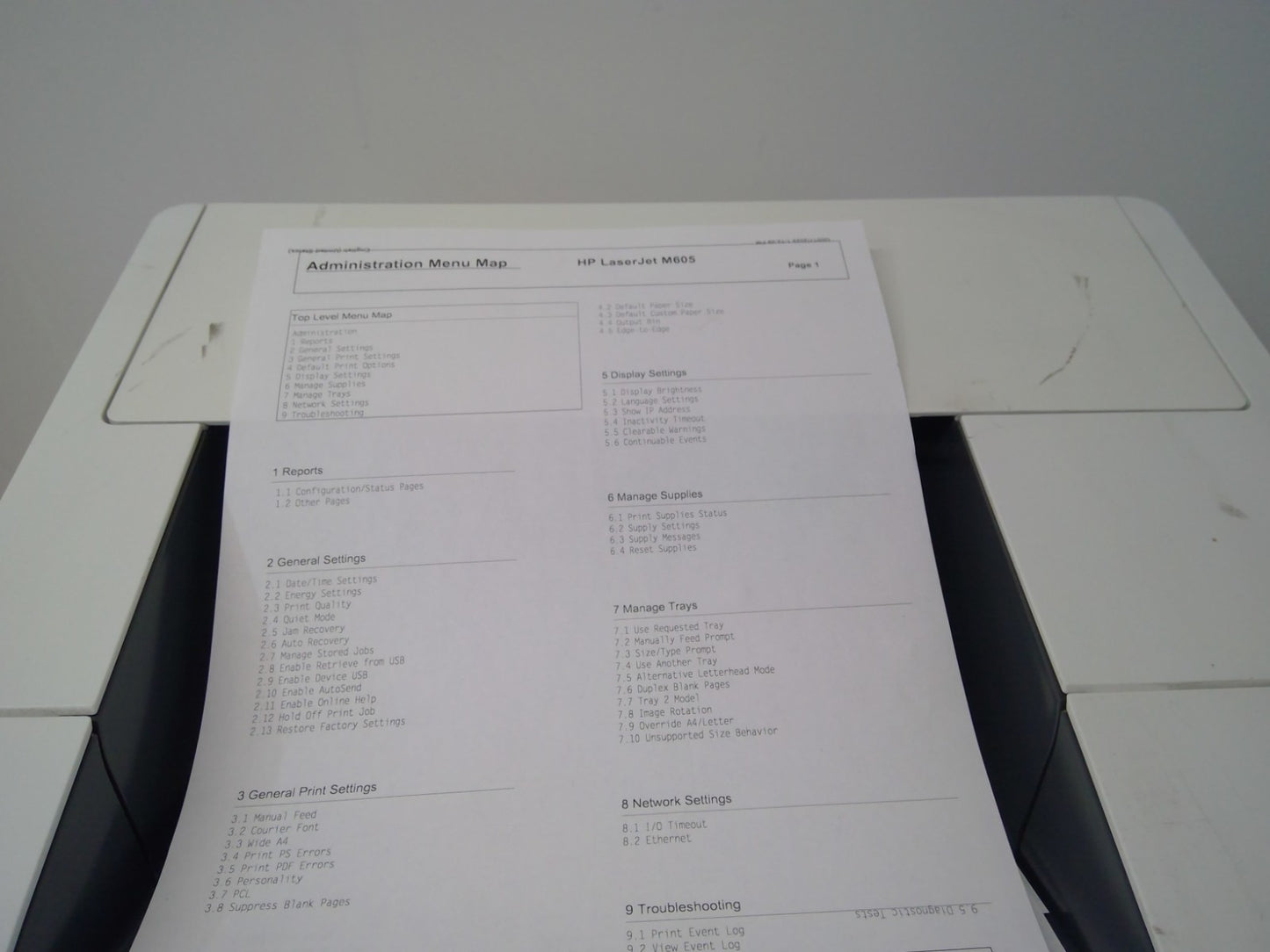 HP LaserJet Enterprise M605 Black White Printer