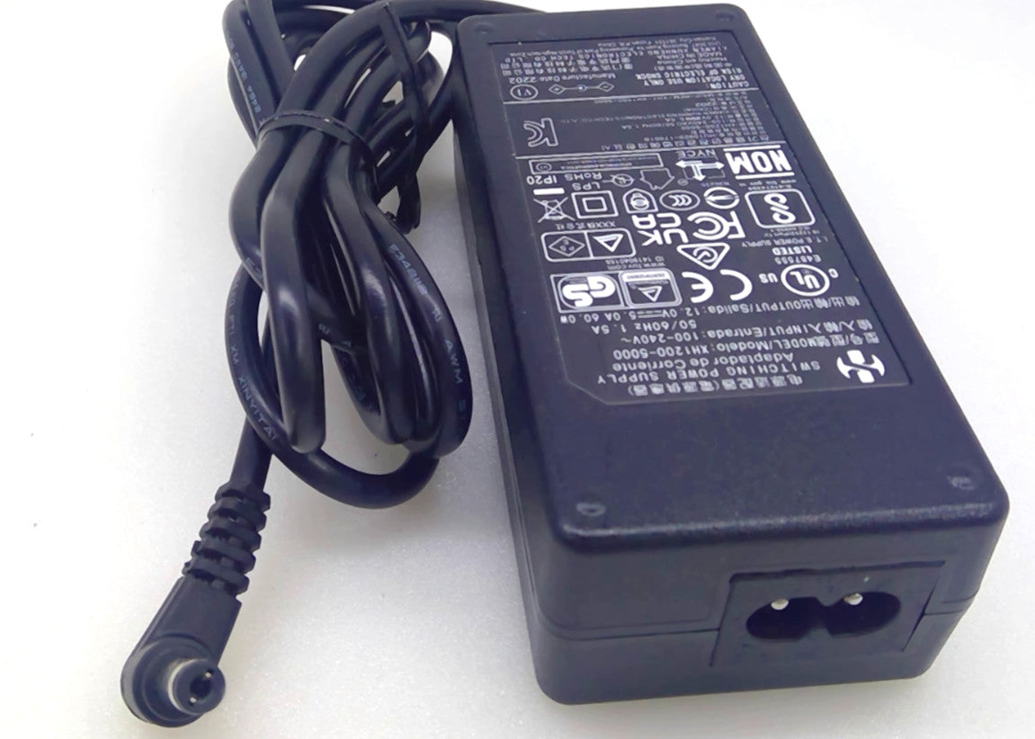 XH XH1200-5000 60W AC/DC Power Adapter 12V 5A Switching Power Supply w/ Cord