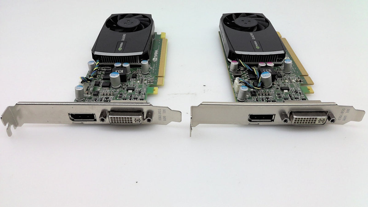 Lot of 2 HP NVIDIA Quadro 400 512MB GDDR3 Graphics Card 64229-001 High Profile
